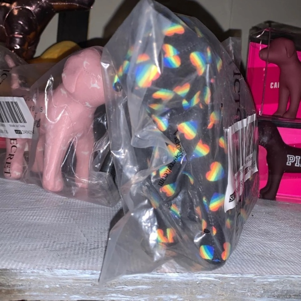 PINK Pride/Rainbow Hearts Dog